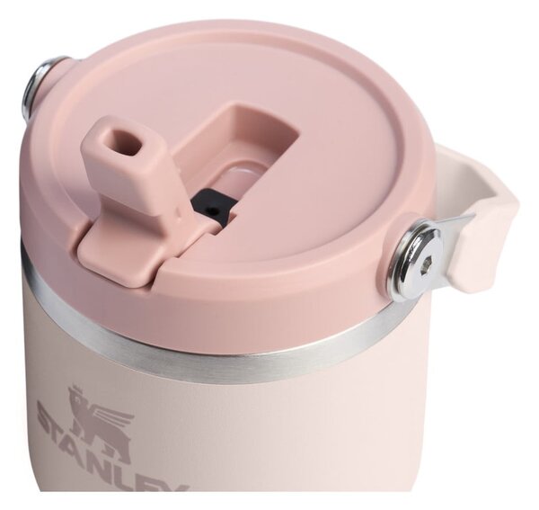Svijetlo ružičasta termosica od nehrđajućeg čelika 600 ml IceFlow™ Flip Straw 2.0 Tumbler Rose Quartz – Stanley