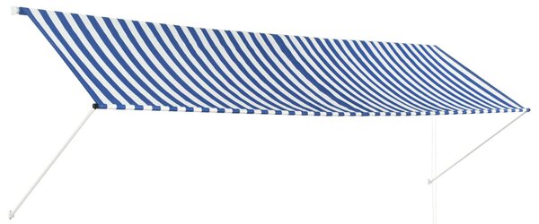 VidaXL Tenda na uvlačenje 400 x 150 cm plavo-bijela