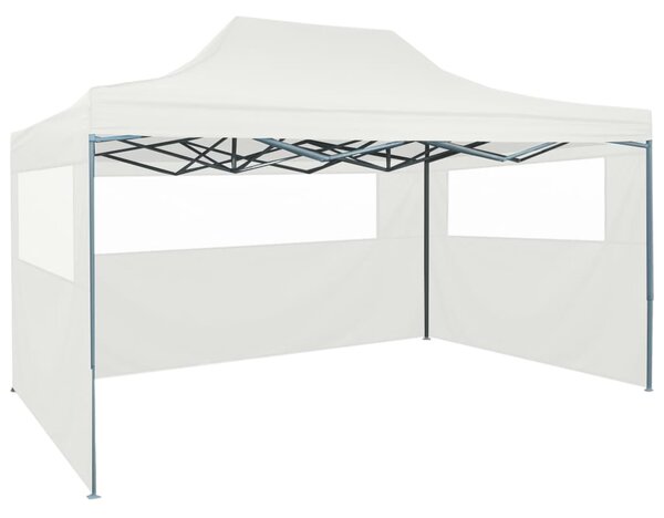 VidaXL Profesionalni sklopivi šator za zabave 3 x 4 m čelični bijeli