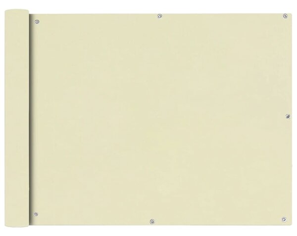 VidaXL Balkonska Zaštita Oxford Tkanina Krem boje 90x400 cm