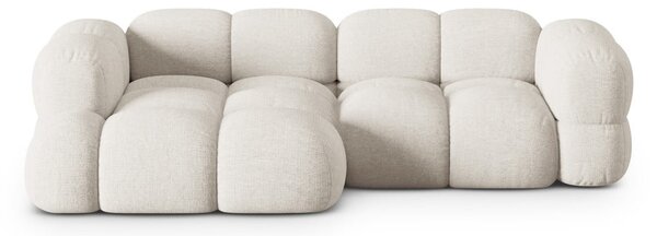 Bež kutna garnitura (s lijevim kutom/s ležaljkom) Loretto – Cosmopolitan Design