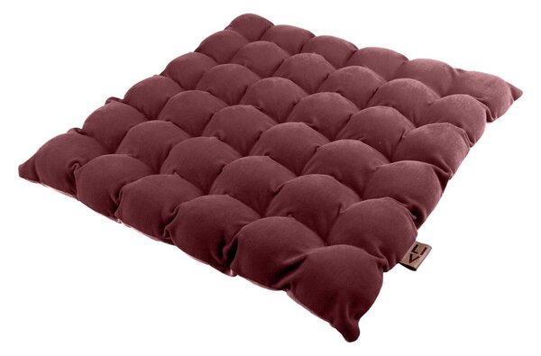 Crveno-ljubičasti jastuk za sjedenje s masažnim kuglicama Linda Vrňáková Bubbles, 65 x 65 cm