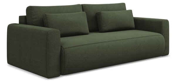 Kaki zelena sklopiva/s prostorom za odlaganje sofa 238 cm Kapua – Makamii