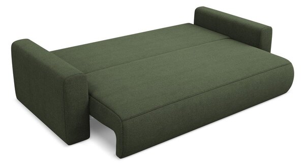 Kaki zelena sklopiva/s prostorom za odlaganje sofa 238 cm Kapua – Makamii