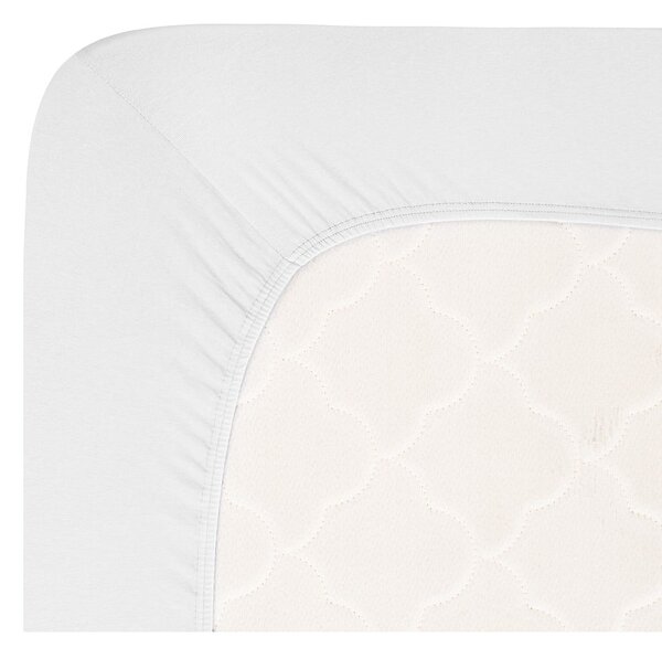 Bijela plahta s gumom od jerseya 180x200 cm Boxspring – Andrea Simone
