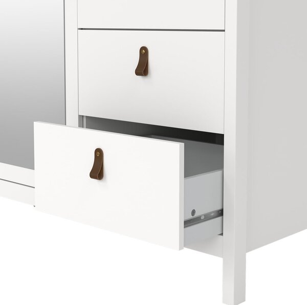 Bijeli ormar s ogledalom 150x199x58 cm Madrid – Tvilum