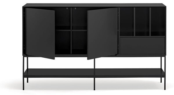 Crna komoda 166x98x45 cm Platt – Teulat