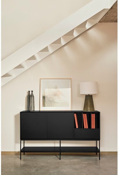 Crna komoda 166x98x45 cm Platt – Teulat