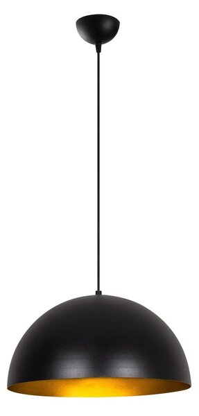 Crna viseća svjetiljka s metalnim sjenilom ø 40 cm Coppa – Opviq lights