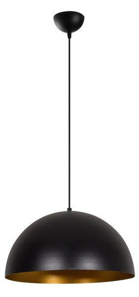 Crna viseća svjetiljka s metalnim sjenilom ø 40 cm Coppa – Opviq lights