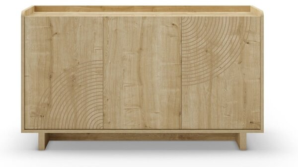 Komoda u dekoru hrasta u prirodnoj boji 140x80x40 cm Daira – Marckeric