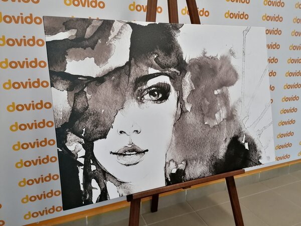 Slika crno-bijeli portret žene