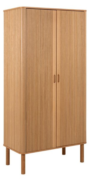 Ormar u dekoru hrasta u prirodnoj boji 100x200x55 cm Langley – Actona