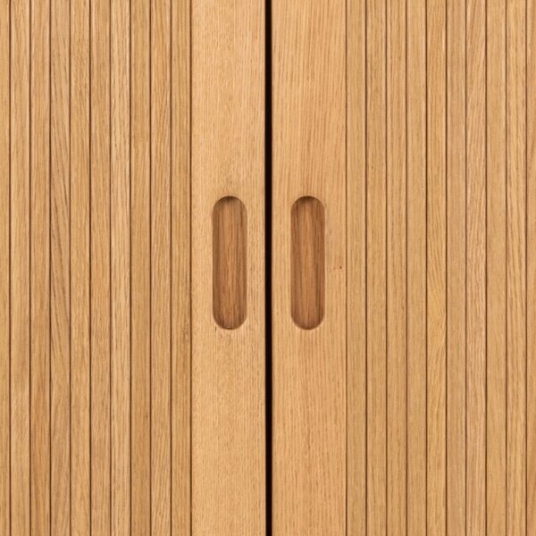 Ormar u dekoru hrasta u prirodnoj boji 100x200x55 cm Langley – Actona