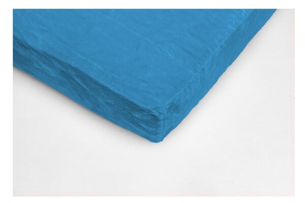Tirkizno plava plahta od mikropliša My House, 180 x 200 cm