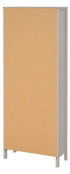 Sivo-bež vitrina 78x199x33 cm Madrid – Tvilum