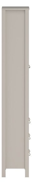 Sivo-bež vitrina 78x199x33 cm Madrid – Tvilum