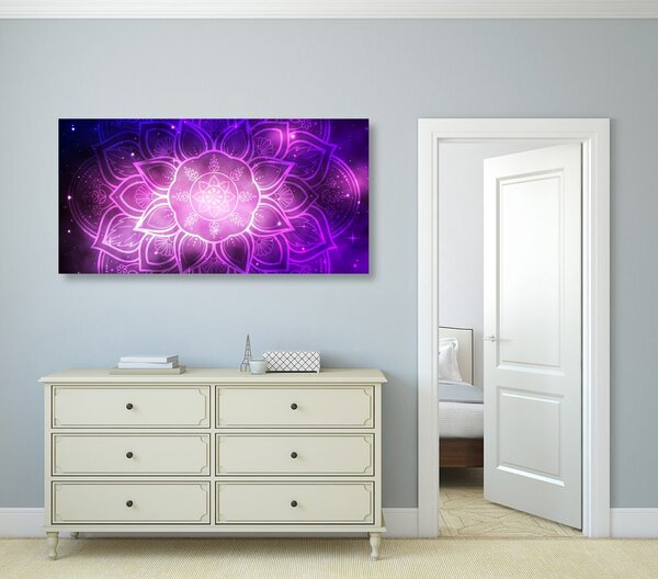 Slika Mandala s pozadinom galaksije