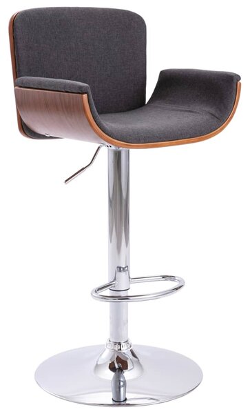 VidaXL Barski stolac od tkanine sivi