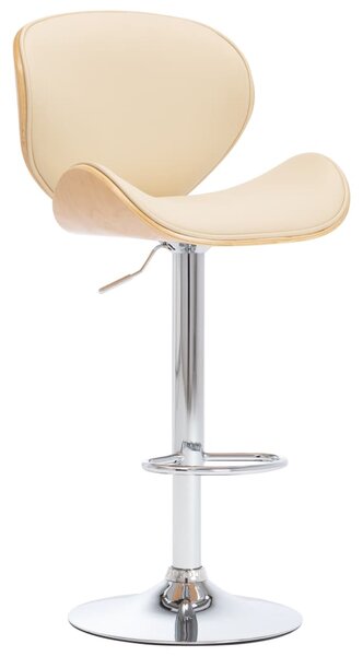 VidaXL Barski stolac od umjetne kože krem