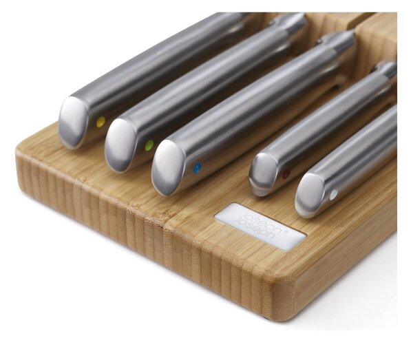 Set noževa sa stalkom 5 kom od nehrđajućeg čelika Elevate Bamboo – Joseph Joseph