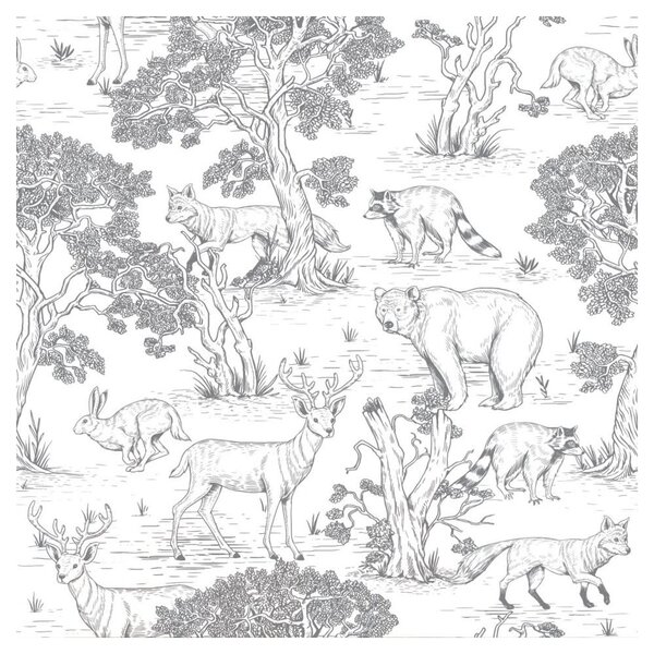 Papirna dječje tapete 100 cm x 280 cm Animals – Dekornik