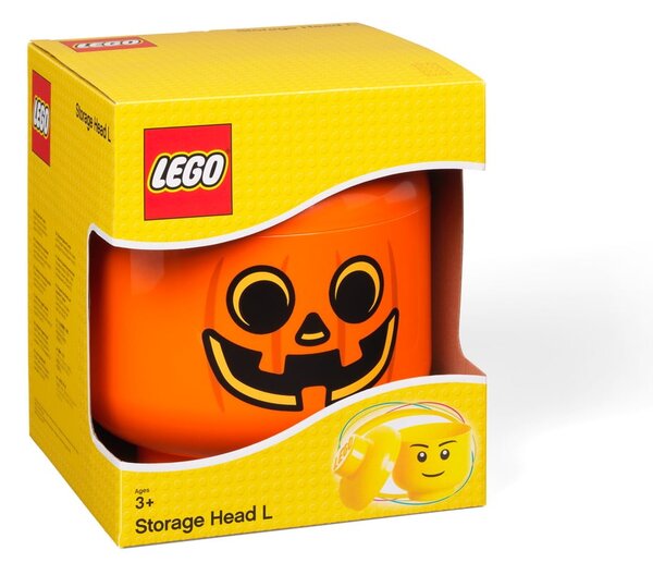 Narančasta kutija za pohranu LEGO® Pumpkin Head L