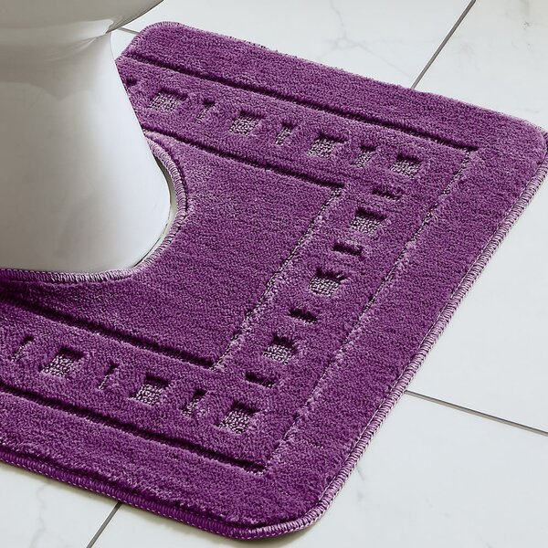 Tamno ljubičaste kupaonske prostirke u setu 2 kom za WC 50x80 cm Armoni – Catherine Lansfield