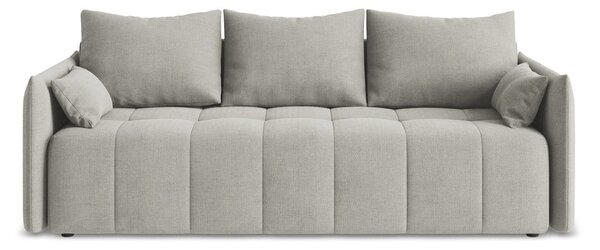 Svijetlo siva sklopiva/s prostorom za odlaganje sofa 225 cm Moku – Makamii