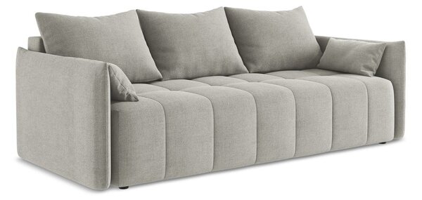 Svijetlo siva sklopiva/s prostorom za odlaganje sofa 225 cm Moku – Makamii