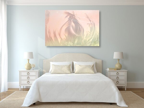 Slika apstraktna stabla u šumi