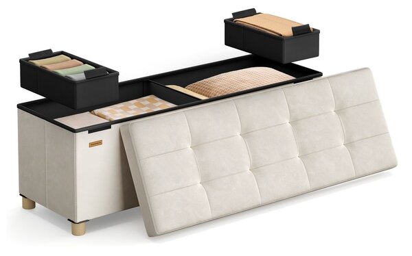 Klupa za odlaganje 38 x 110 x 40 cm - Cappuccino bež