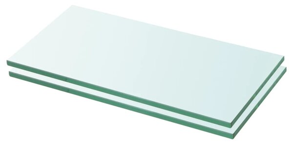 VidaXL Ploče za police 2 kom staklene prozirne 20 x 30 cm