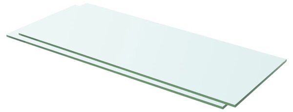 VidaXL Ploče za police 2 kom staklene prozirne 60 x 20 cm