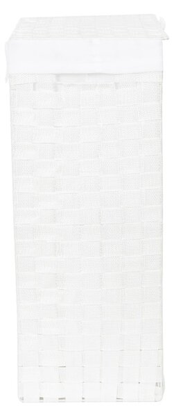 Bijela košara za rublje Compactor Laundry Basket Linen, visina 60 cm
