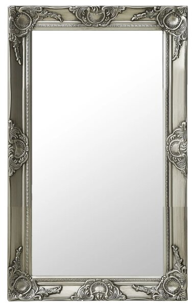 VidaXL Zidno ogledalo u baroknom stilu 50 x 80 cm srebrno