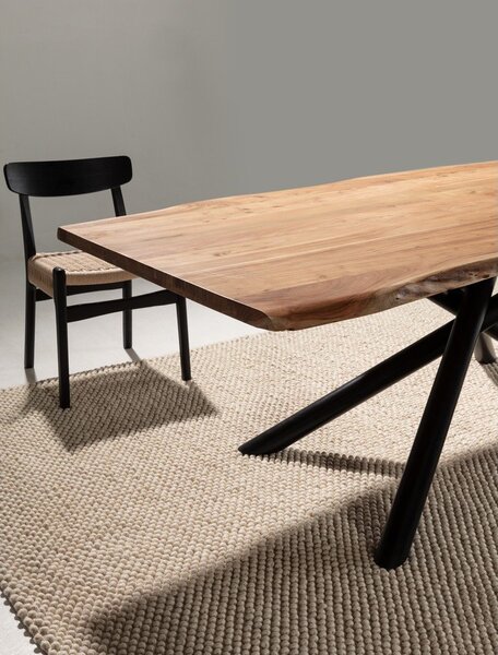 Blagovaonski stol od masivnog bagrema 100x220 cm Anuri – MOME