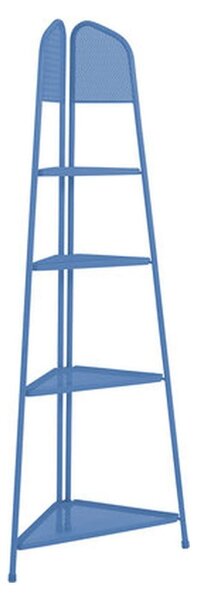 Plava metalna kutna polica za balkon Garden Pleasure MWH, visina 180 cm