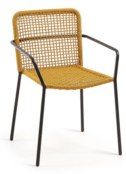 Žuta vrtna stolica Kave Home Boomer