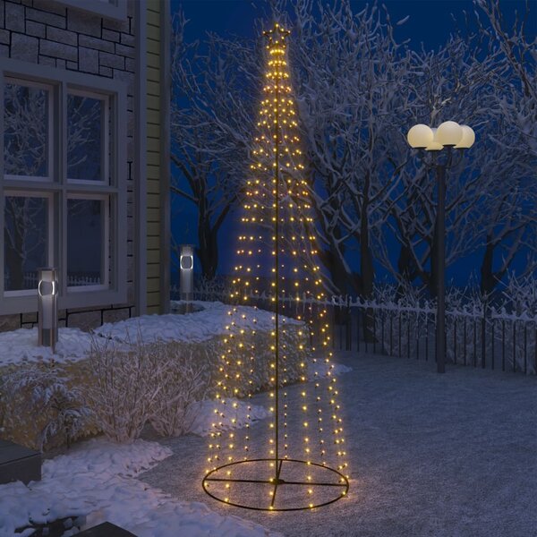 VidaXL Stožasto božićno drvce 330 toplih bijelih LED žarulja 100x300cm