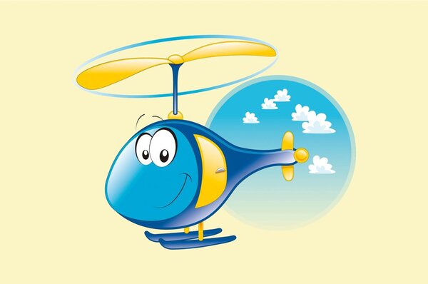 Tapeta helikopter u oblacima