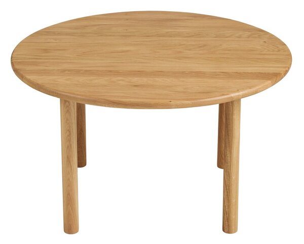 Okrugao stolić za kavu od punog hrasta u prirodnoj boji ø 70 cm Jena – House Nordic