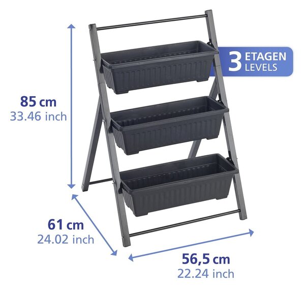 Metalni stalak za tegle za cvijeće (visina 85 cm) Vertical – Maximex