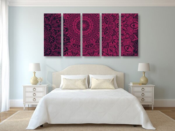5-dijelna slika stilska Mandala
