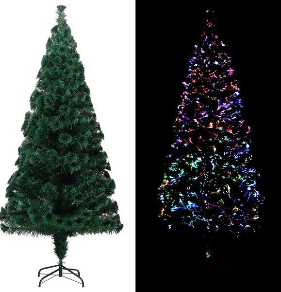 VidaXL Umjetno božićno drvce sa stalkom zeleno 240 cm optička vlakna