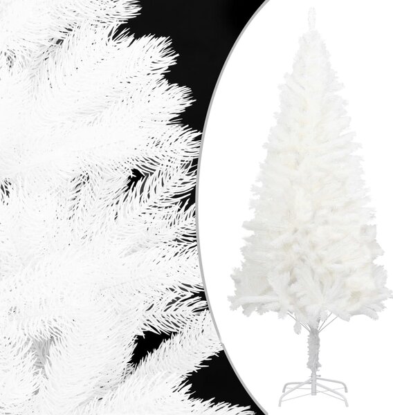 VidaXL Umjetno božićno drvce s realističnim iglicama bijelo 150 cm