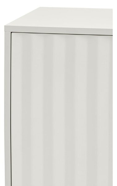 Bijela/u prirodnoj boji niska komoda u dekoru hrasta 159x80 cm Sierra – Teulat