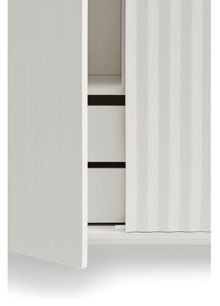 Bijela visoka komoda 97x130 cm Sierra - Teulat