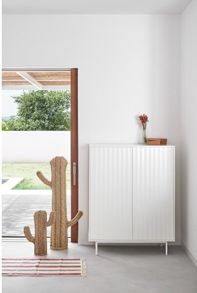 Bijela visoka komoda 97x130 cm Sierra - Teulat