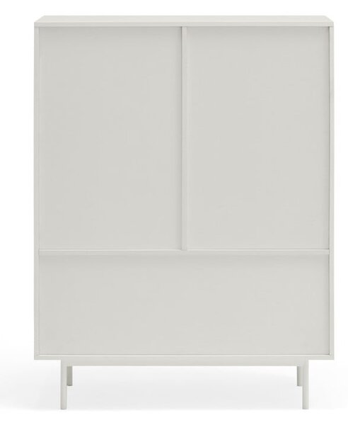 Bijela visoka komoda 97x130 cm Sierra - Teulat